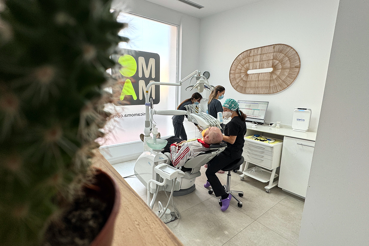 niños en el dentista